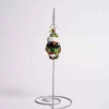 Bundled Up Feathered Friend Glass Gem Ornament