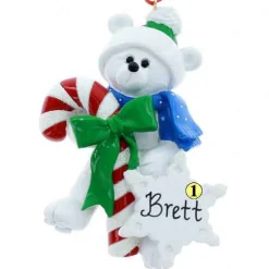 Candy Cane Polar Bear