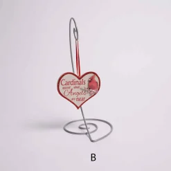 Cardinal Heart Sign Ornaments