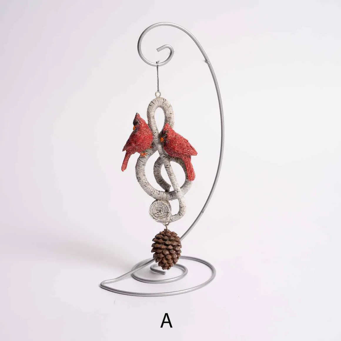 Cardinal Music Note Ornament