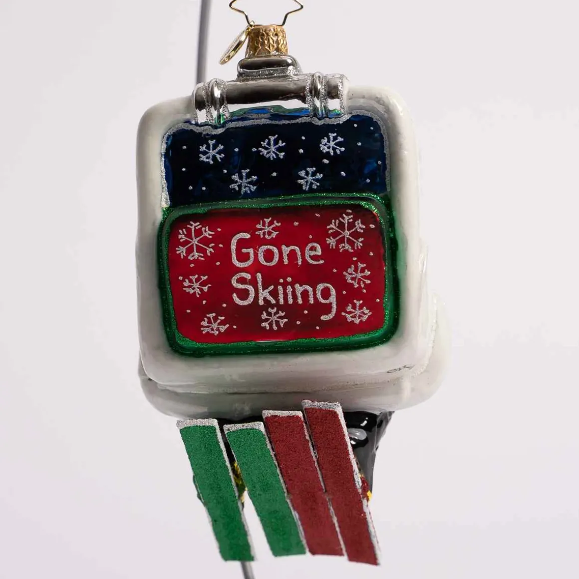 Catching A Lift Glass Ornament