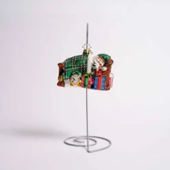 Catching Zs Mr. Claus Glass Ornament