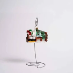 Catching Zs Mr. Claus Glass Ornament
