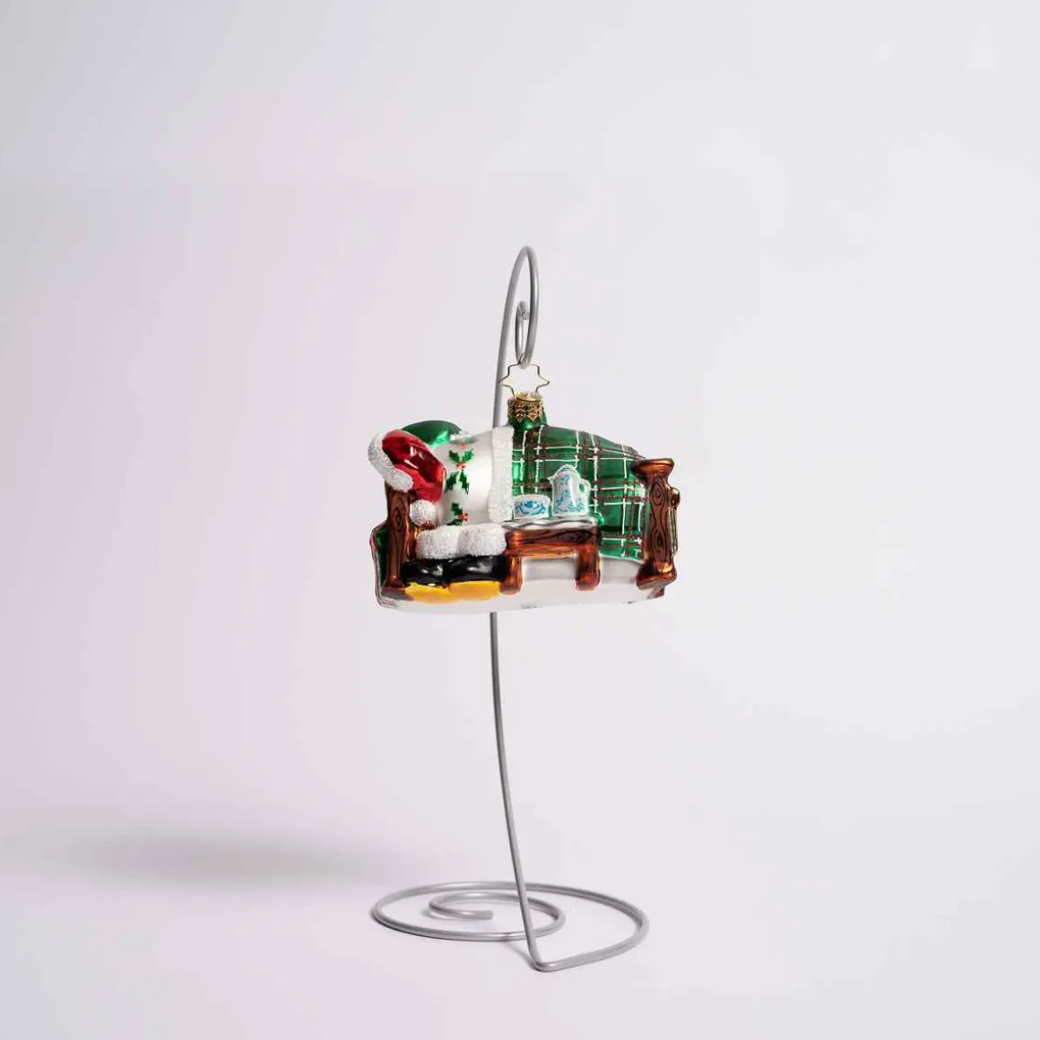 Catching Zs Mr. Claus Glass Ornament