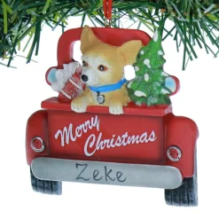 Chihuahua In Back Of Truck Ornament