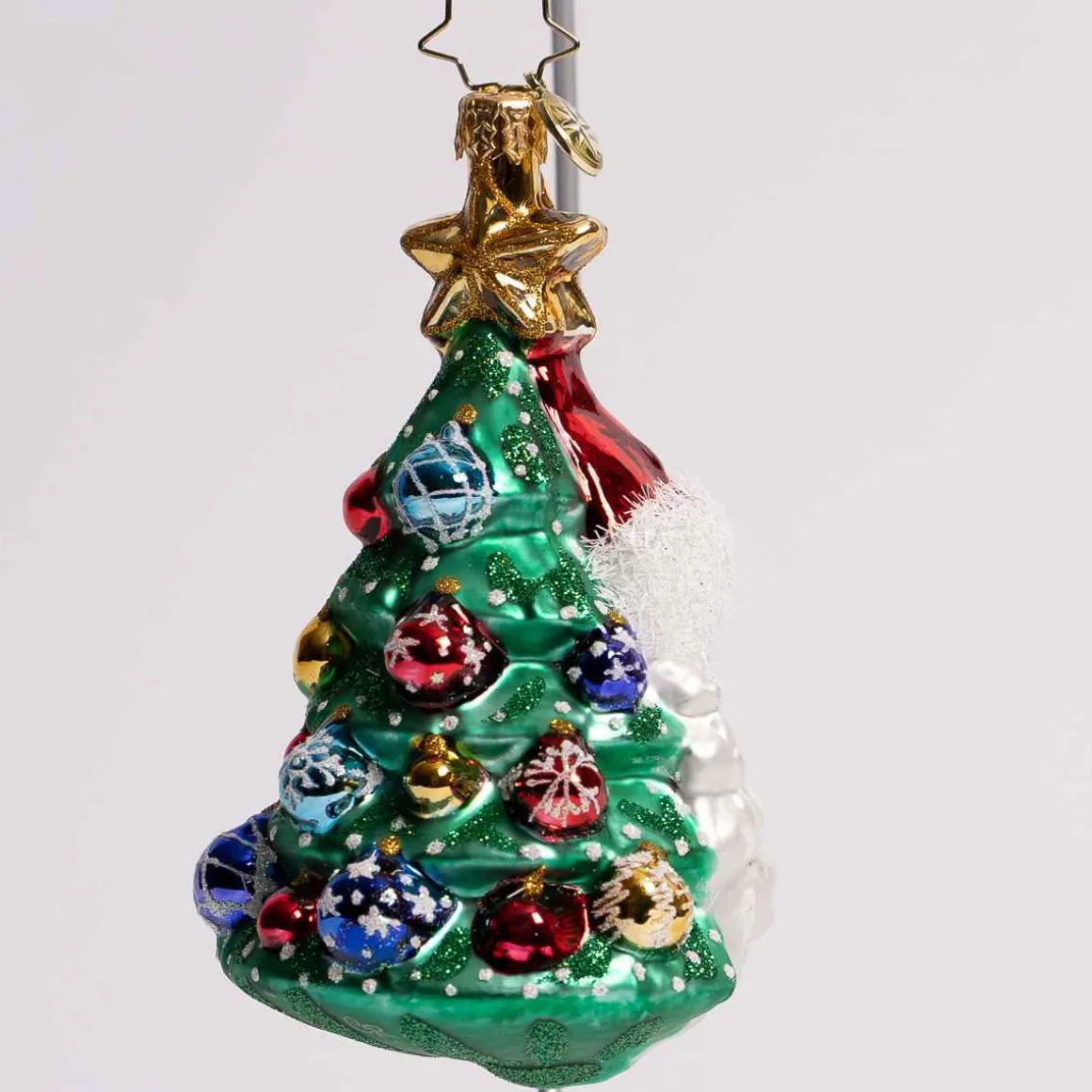 Christmas All Around Glass Ornament