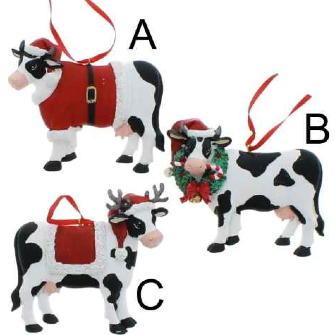 Christmas Cow Ornament