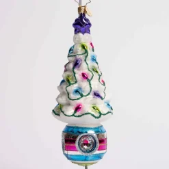 Christmas Light Bright Glass Ornament