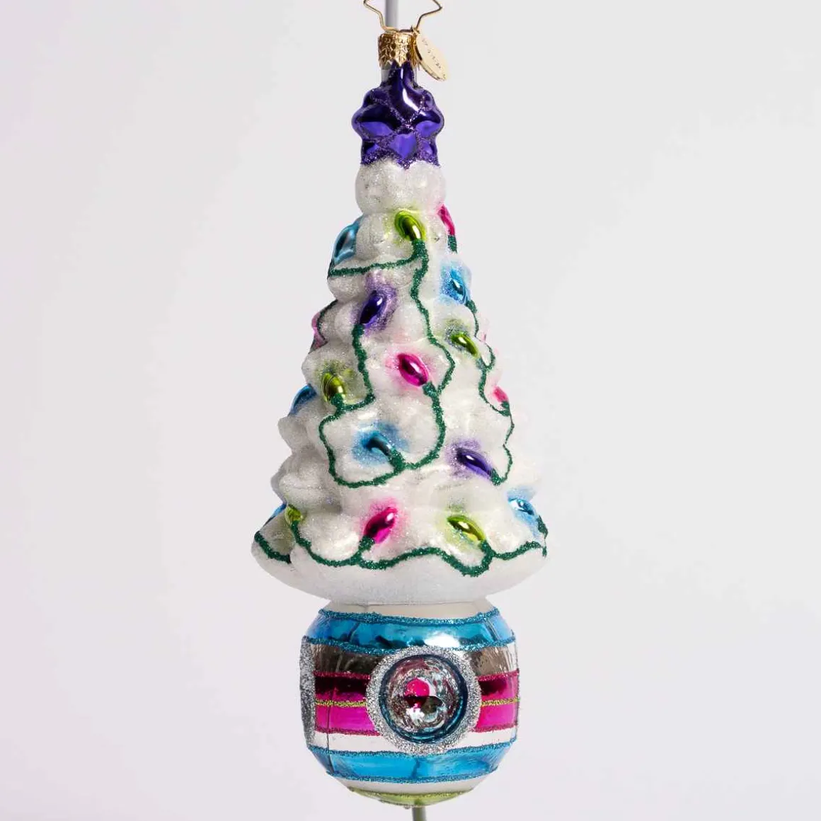 Christmas Light Bright Glass Ornament