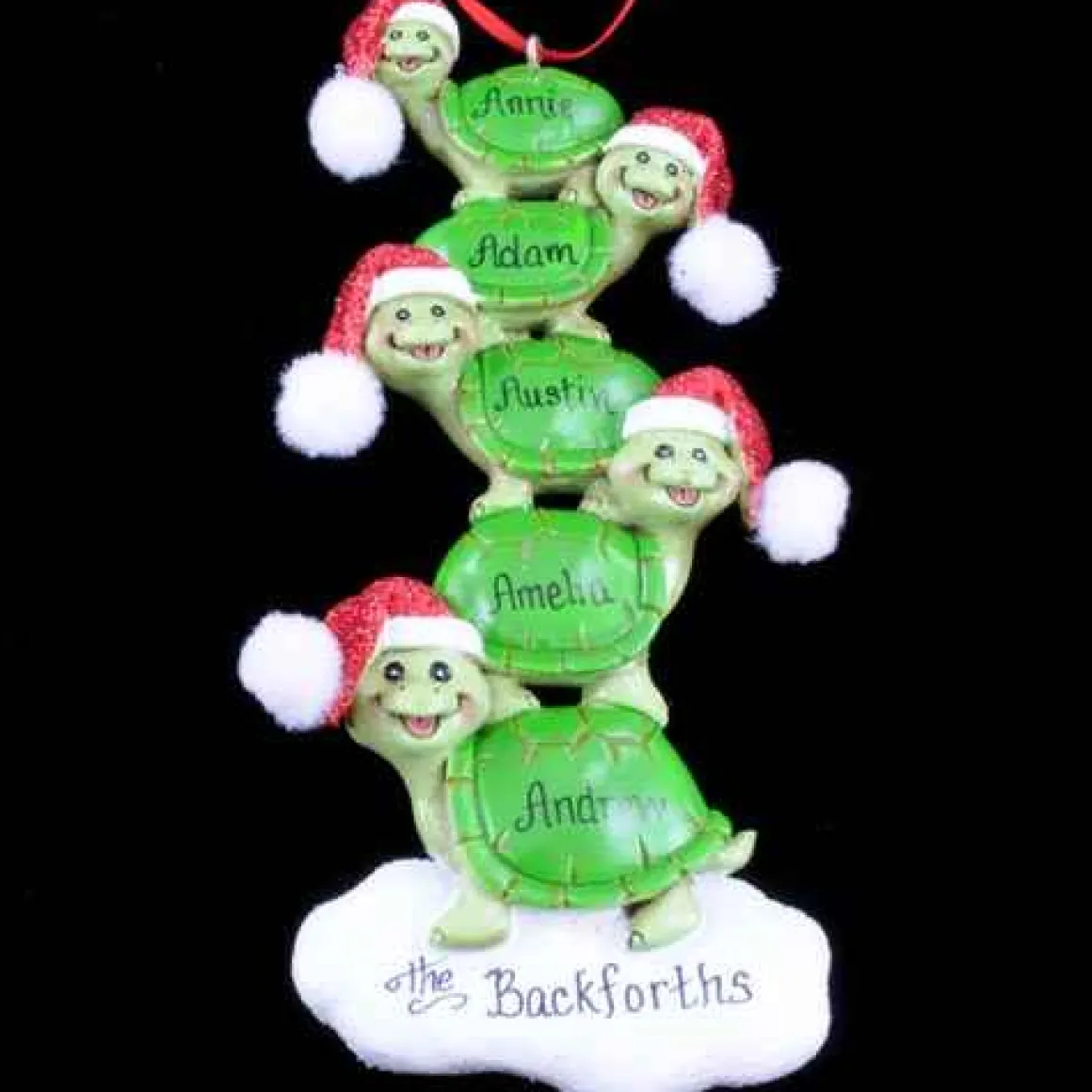 Christmas Turtle Family Of 5