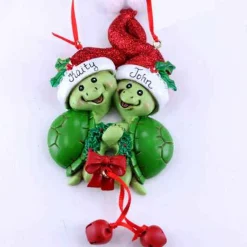 Christmas Turtle Family Of 2