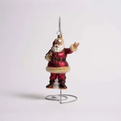 Coca Cola Santa Glass Ornament