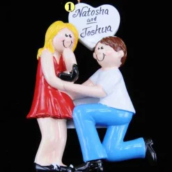 Engaged Couple With Blonde Hair