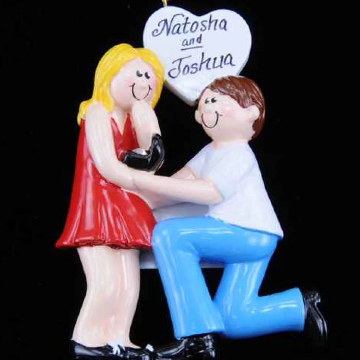 Engaged Couple With Blonde Hair