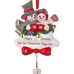First Christmas Snow Couple Ornament