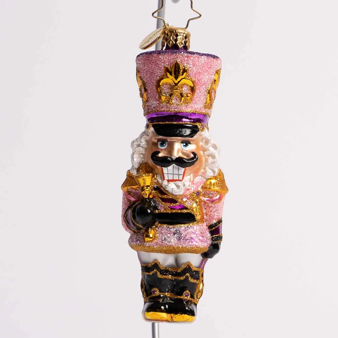 Flushed With Pink Glass Ornament