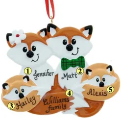 Fox Family Of 4