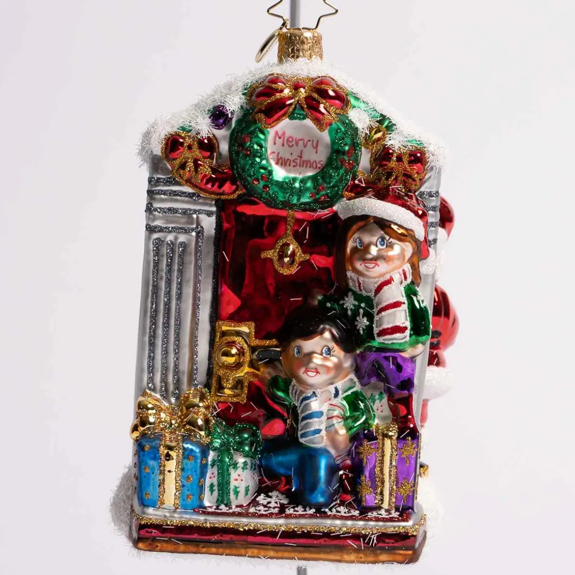 Front Door Delivery Glass Ornament