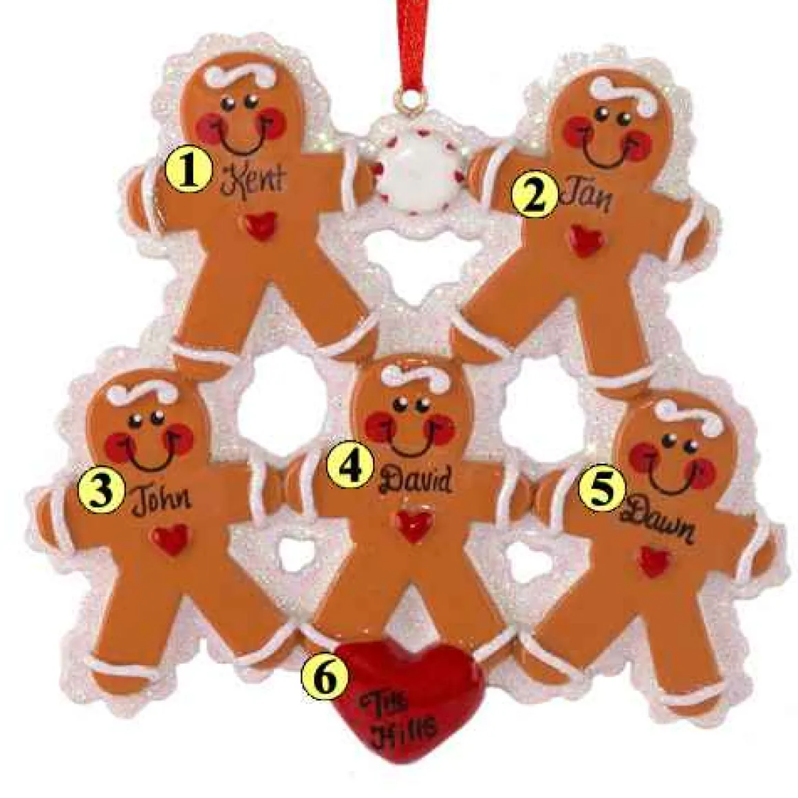 Gingerbread Family Of 5