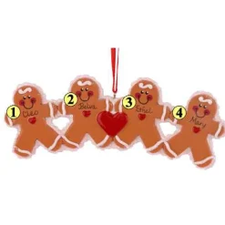 Gingerbread Family Of 4