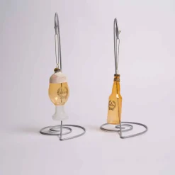Glass Beer Ornament Set Of 2