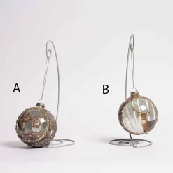 Glass Birch Log Ball Ornament