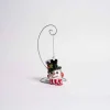 Glass Cardinal Snowman Head