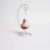 Glass Chicken On Nest Ornament