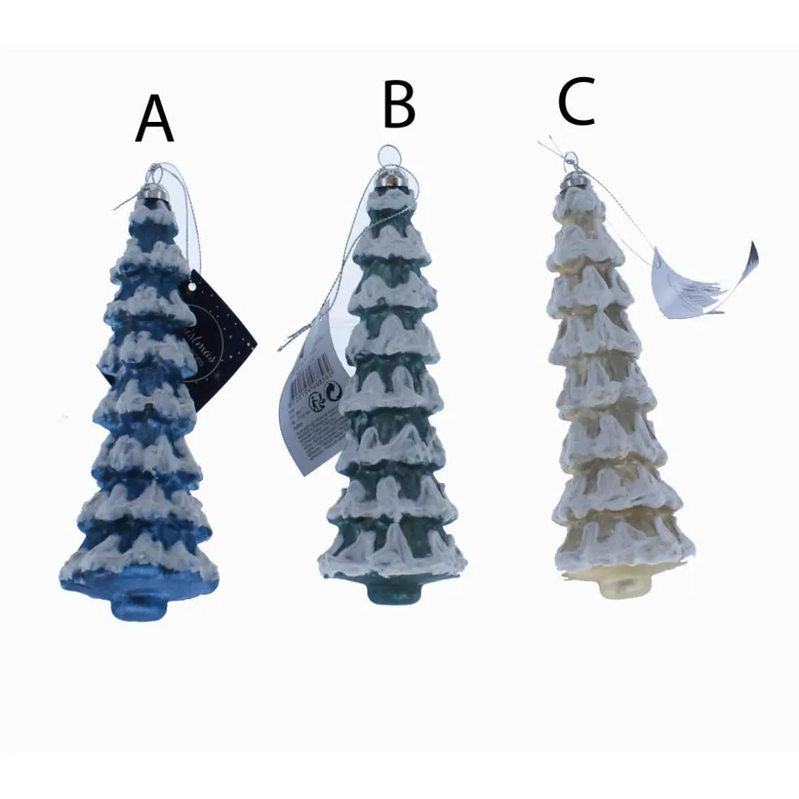 Glass Glitter Snow Trees