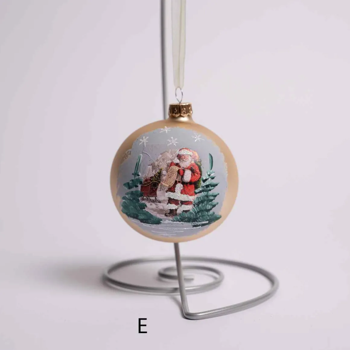 Glass Vintage Scene Ball