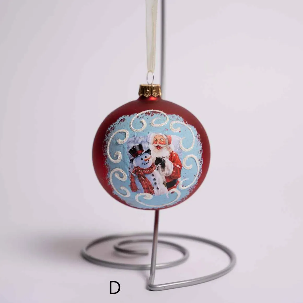 Glass Vintage Scene Ball