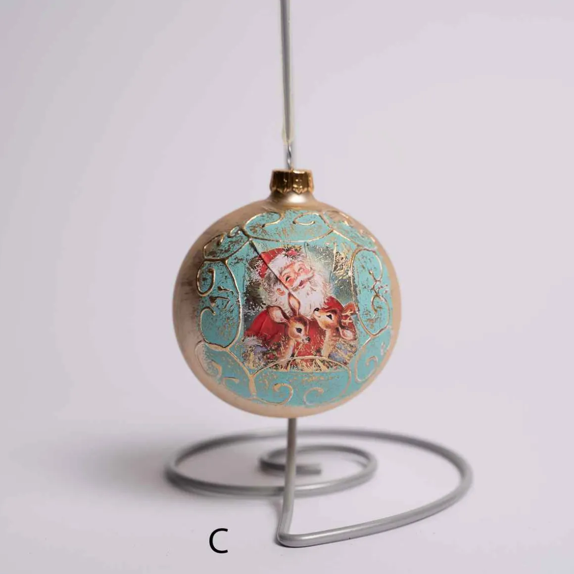 Glass Vintage Scene Ball