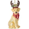 Glass Yellow Lab Ornament