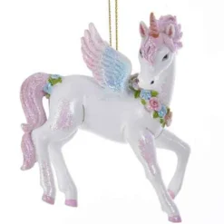 Glittered Unicorn Ornament
