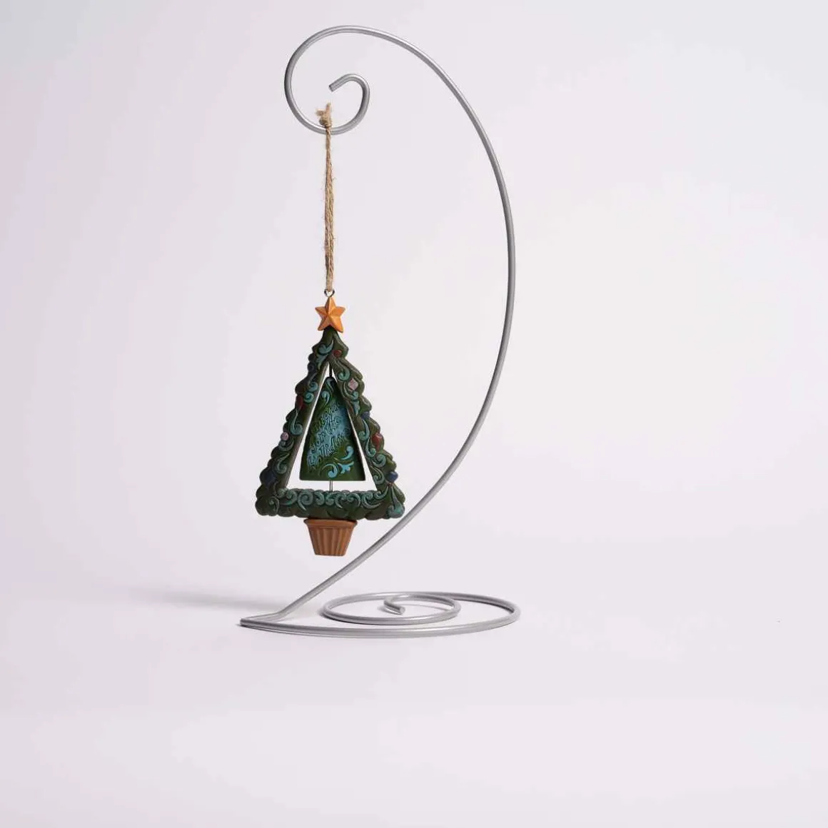 Gnome In Tree Rotating Ornament