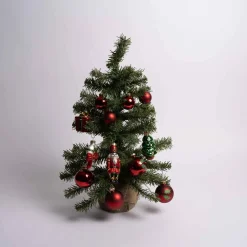 Gold Red Miniature Ornament Set Of 20