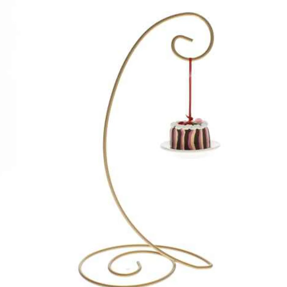 Gold Spiral Ornament Stand