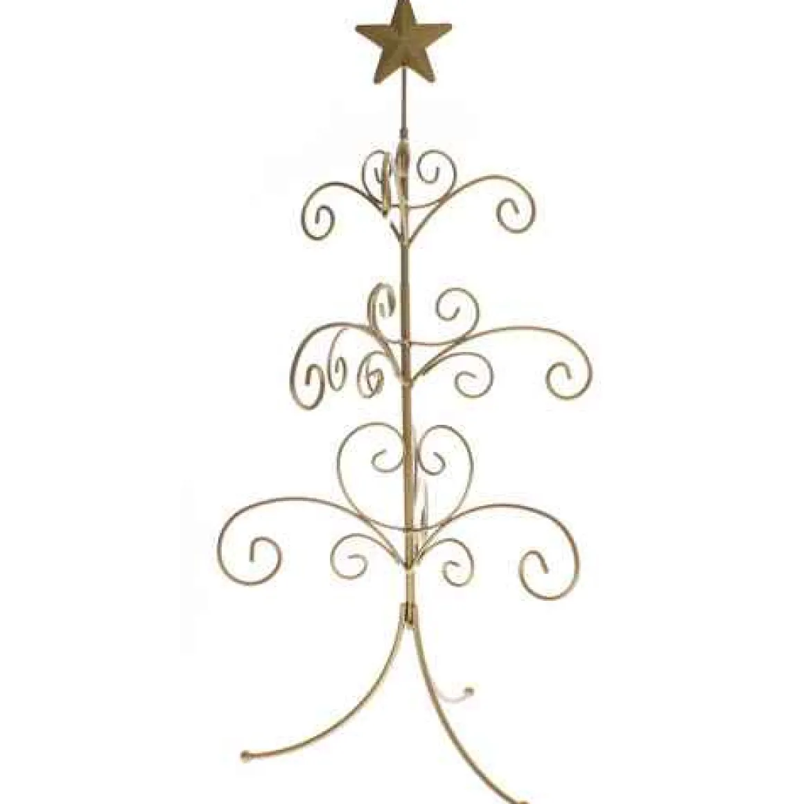 Gold Star Ornament Tree