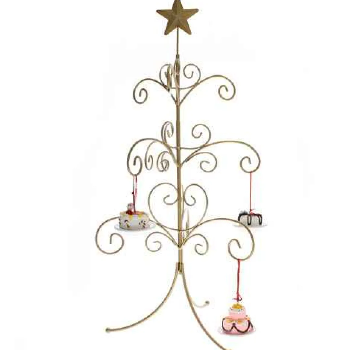 Gold Star Ornament Tree