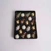 Gold White Miniature Ornament Set Of 18