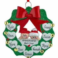 Grandchildren Wreath Family Of 9