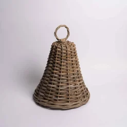 Grey Rattan Large Bell