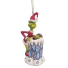 Grinch In Chimney Ornament