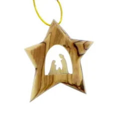 Holy Family Star Ornament