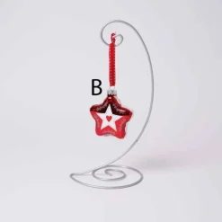 3In Glass Red Star Ornament