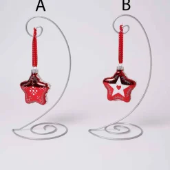 3In Glass Red Star Ornament