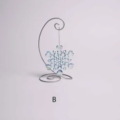 Iridescent Blue Snowflake Ornament