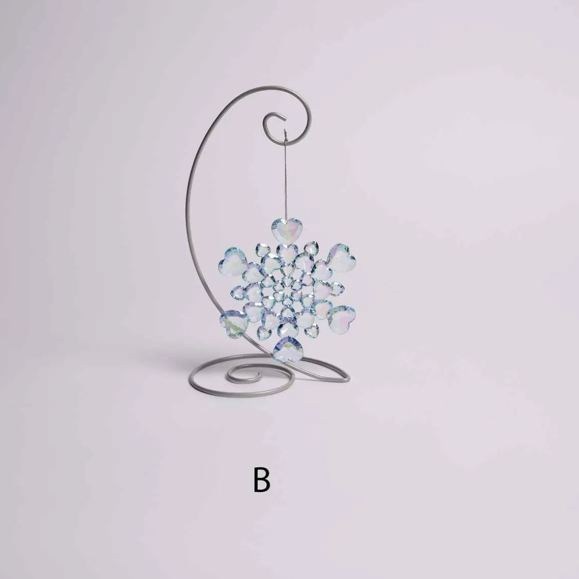 Iridescent Blue Snowflake Ornament