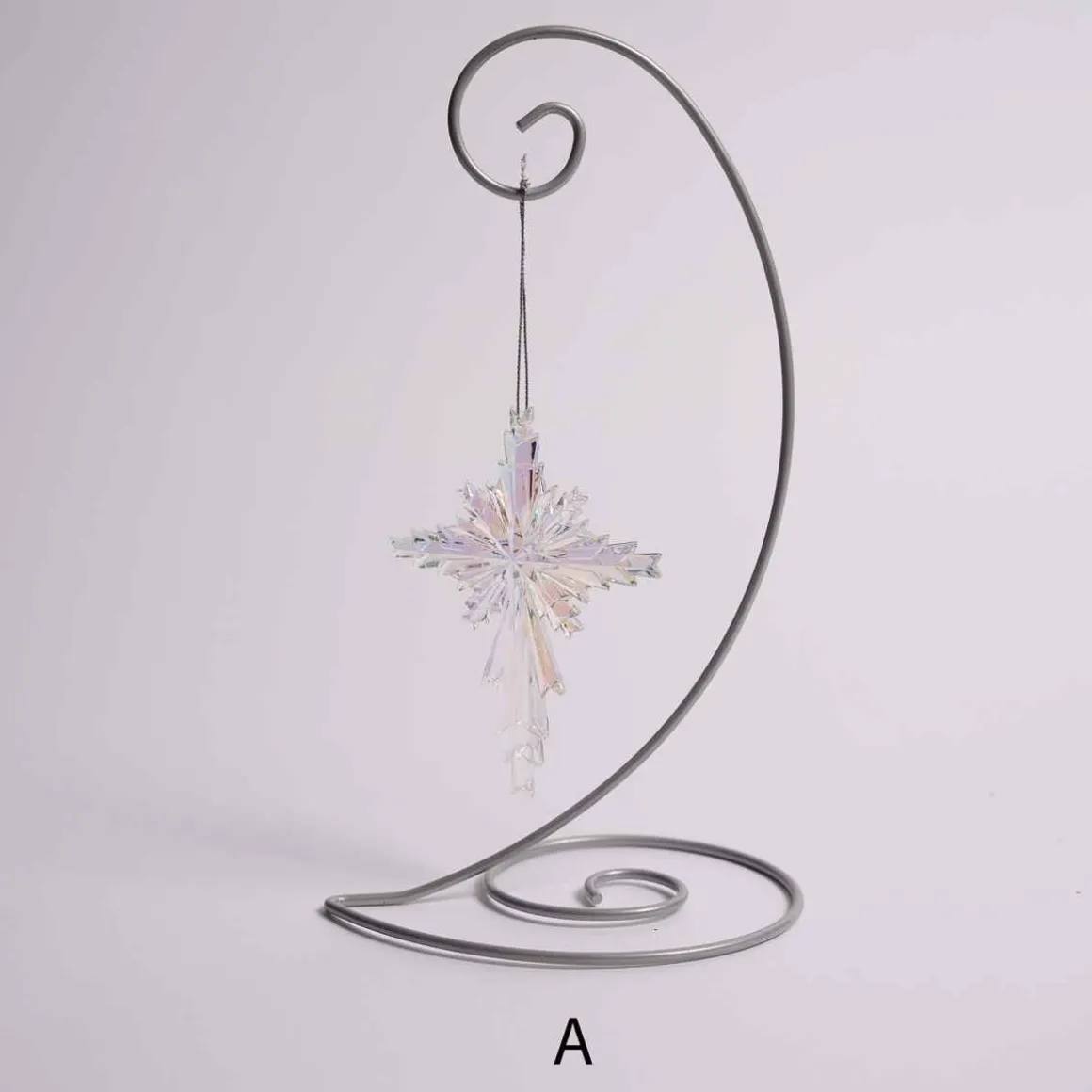 Iridescent Cross Ornament