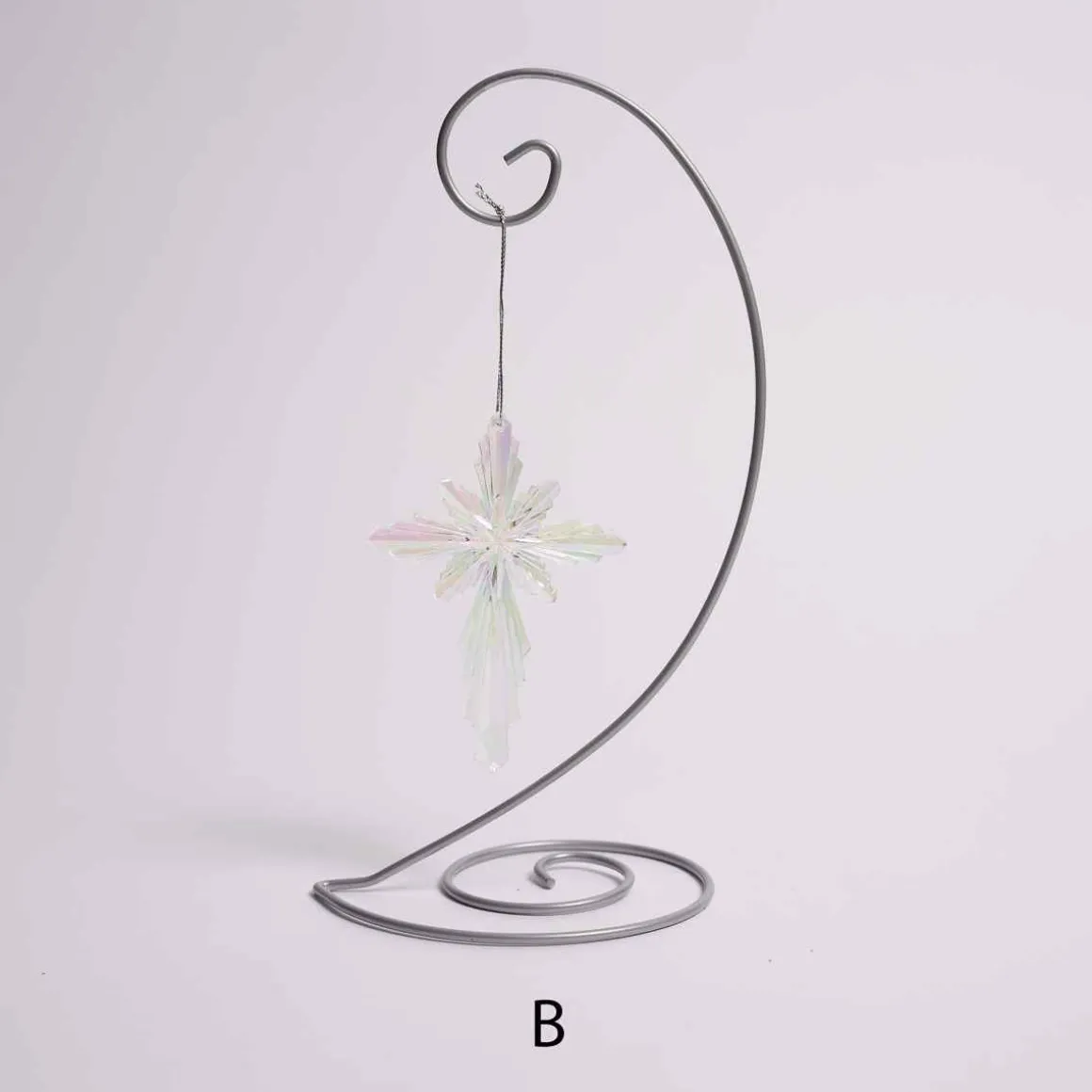 Iridescent Cross Ornament